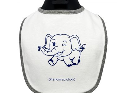 Bavoir Elephant personnalisé