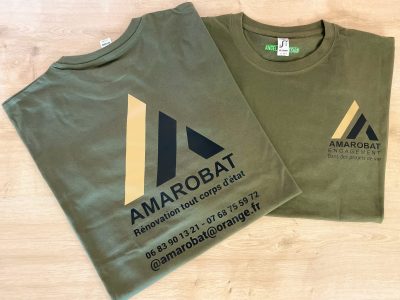 T-shirt Vert Militaire AMAROBAT